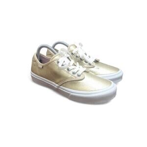 Vans 'Off the Wall' Camden Gold Metallic Foil Women's Sneakers Size 7.5